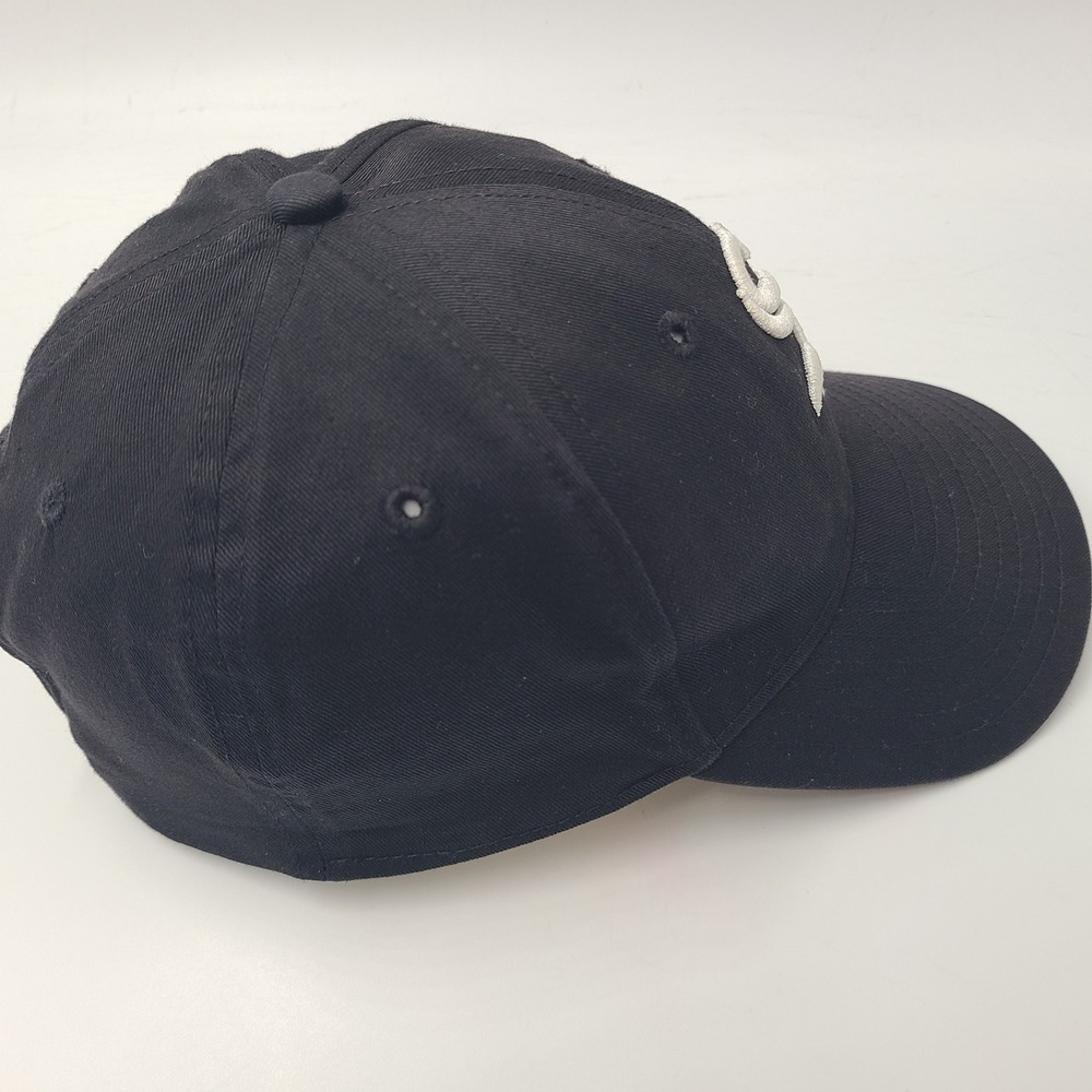 Vintage Chicago White Sox Hat Snapback (Fits Small) New Era Black White MLB Logo - Picture 7 of 13